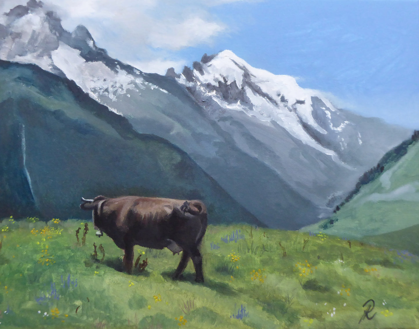 ‘Cattle near Chamonix, France’