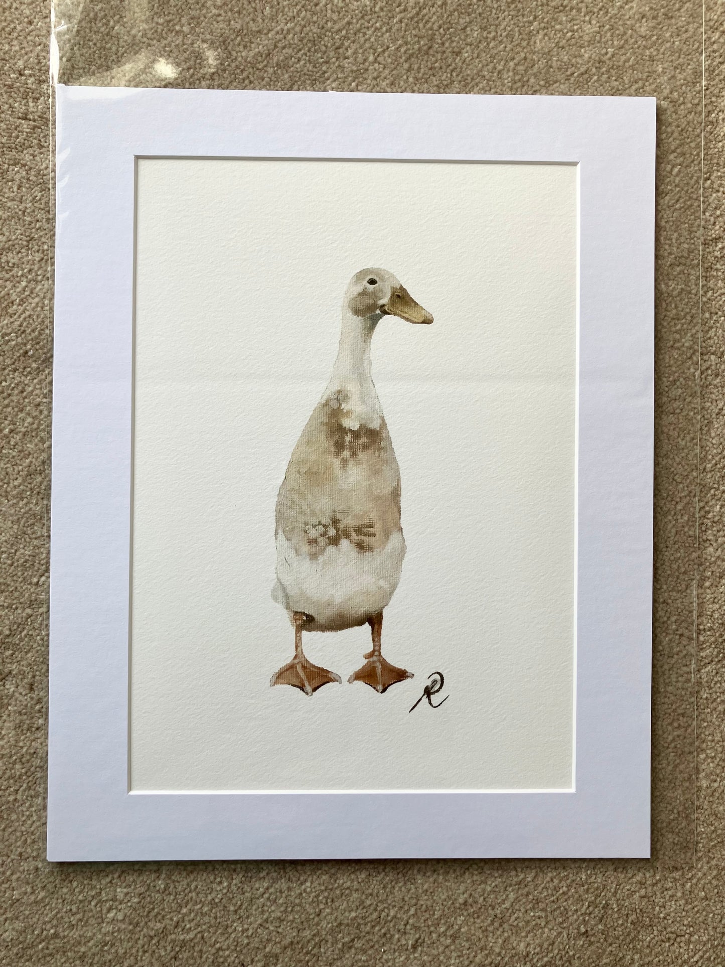 ‘Indian runner duck’ print