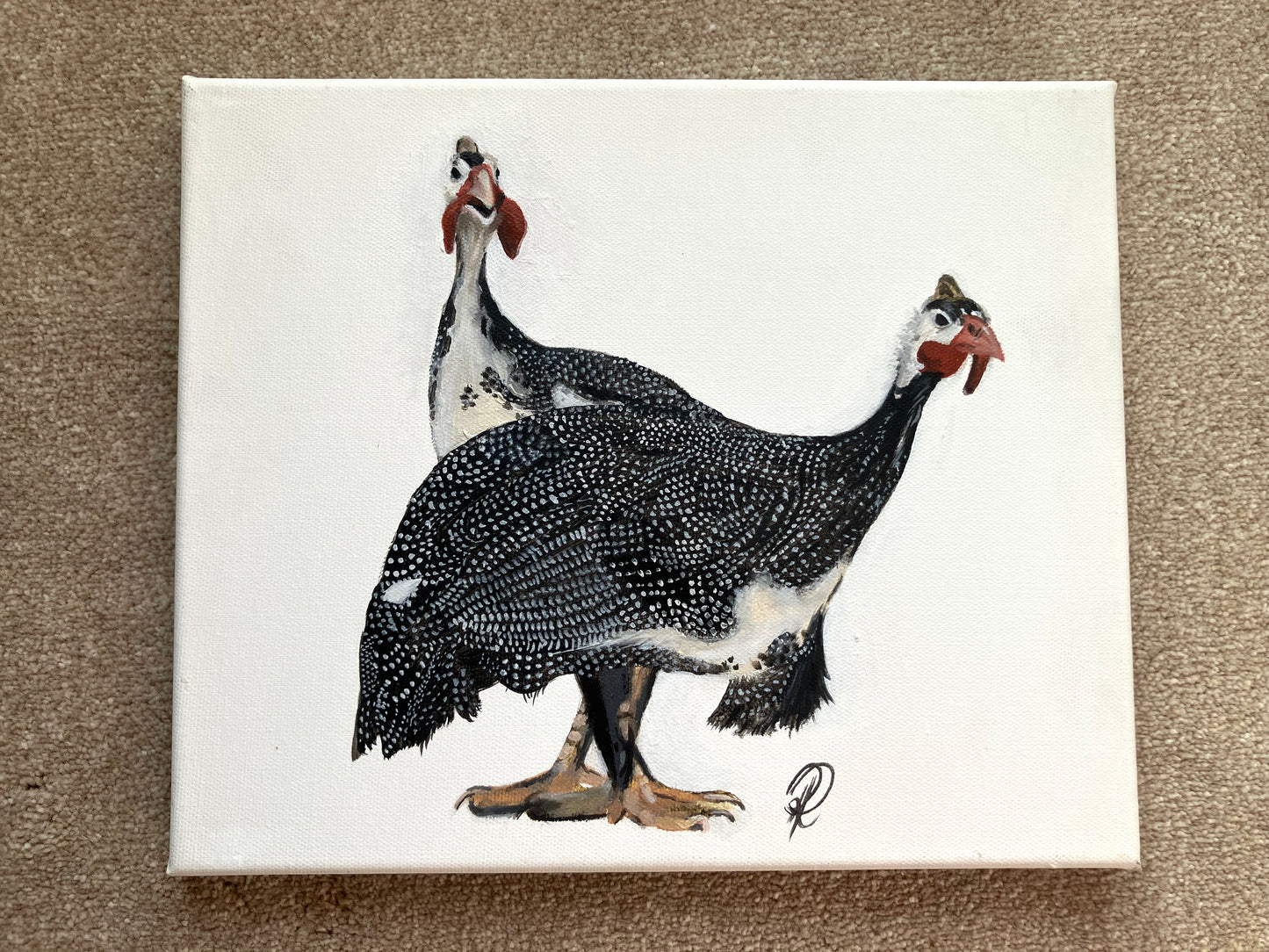 ‘A pair of Guinea Fowl’ original