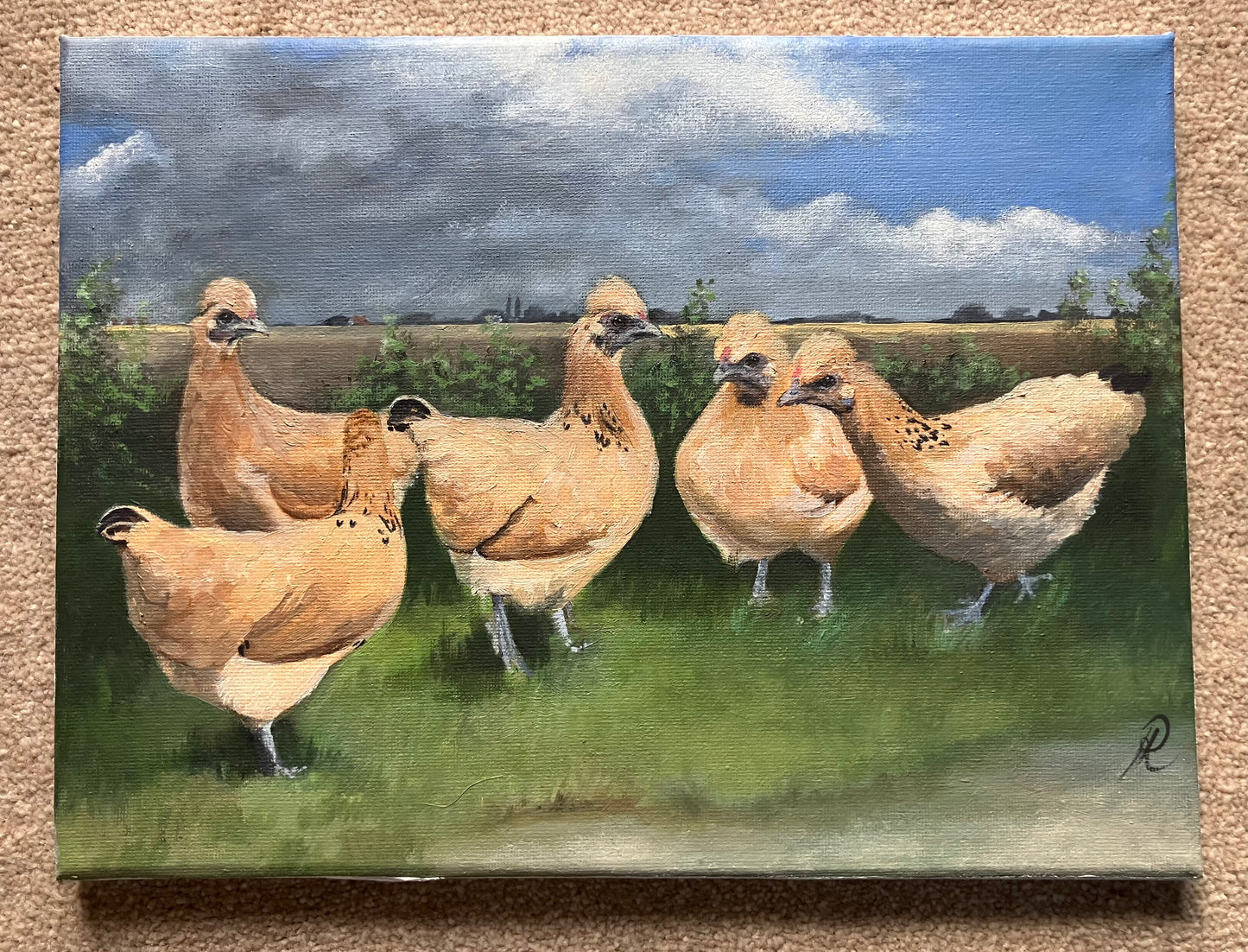 ‘Goldtop bantam hens’ original